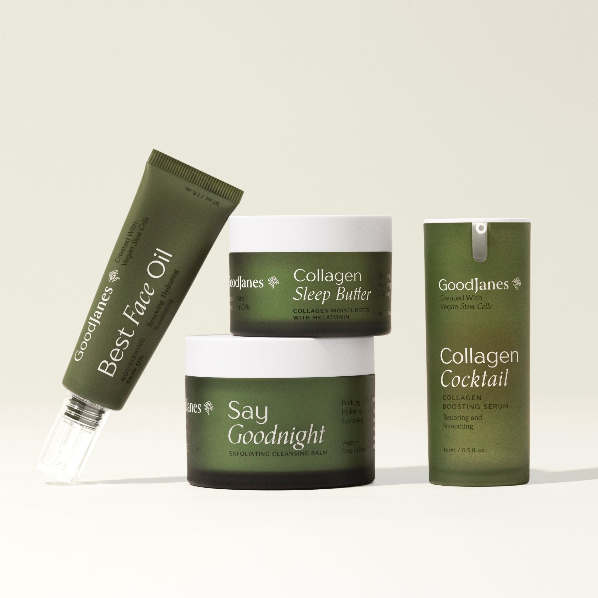 GoodJanes Evening Radiance Skincare with Vegan Stem Cells for Repair, Hydration, and Glow