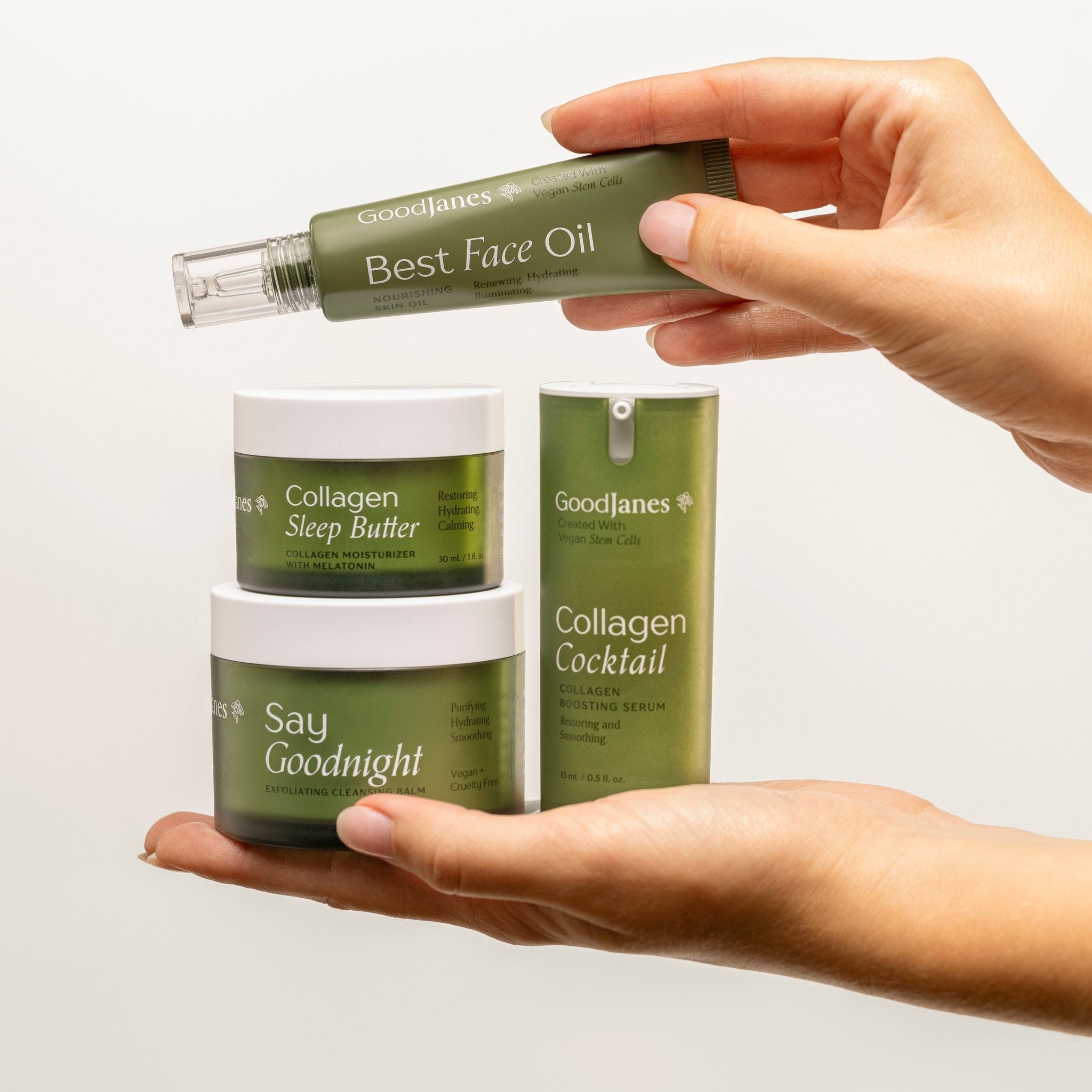 GoodJanes Evening Radiance Skincare with Vegan Stem Cells for Repair, Hydration, and Glow